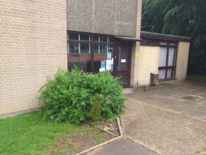 Outside St Columba Church Entrance